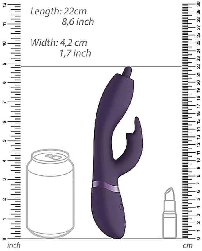 Vive By Shots Vive Wibrator Nilo - Pinpoint Rotating G-spot Rabbit - Violetinė