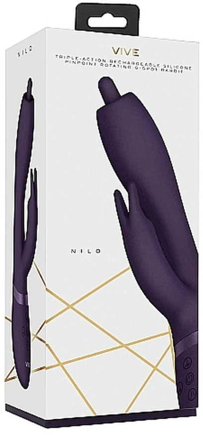 Vive By Shots Vive Wibrator Nilo - Pinpoint Rotating G-spot Rabbit - Violetinė