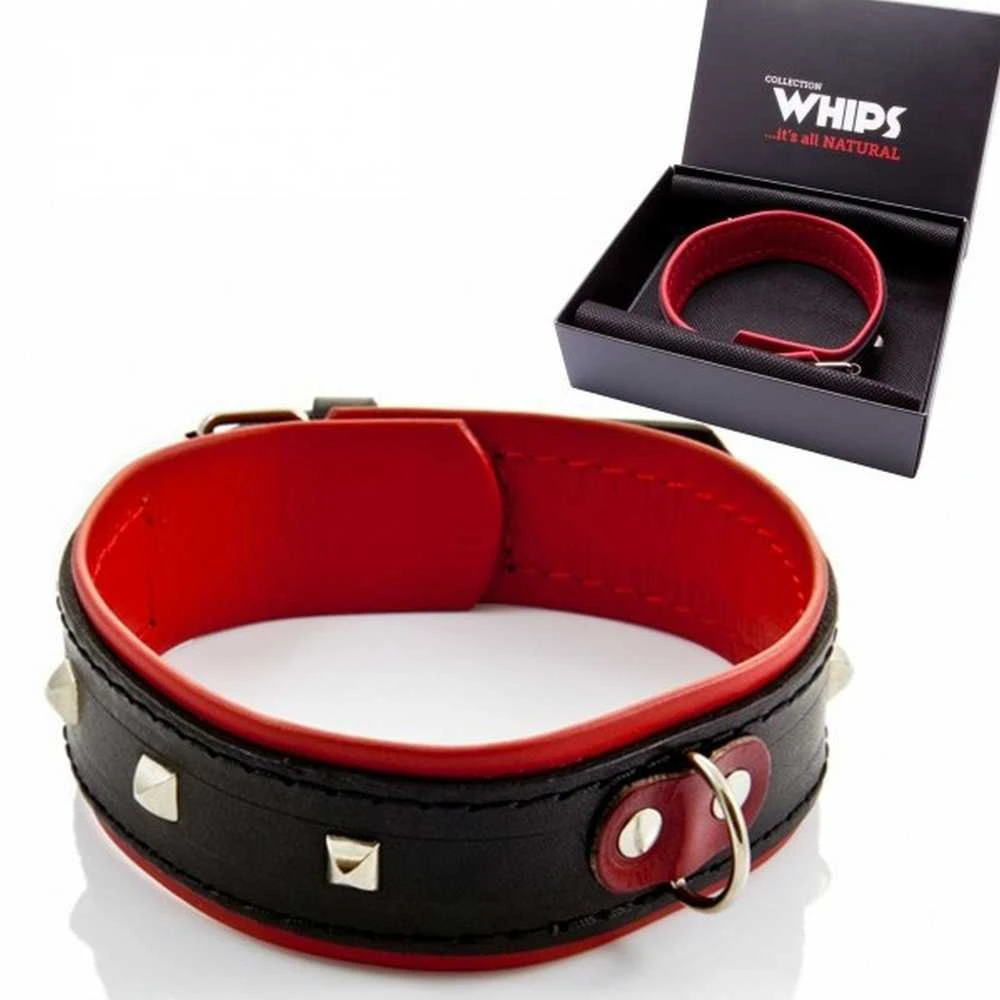 Whips Collections Moteriška apykaklė, natūrali oda, botagiški botagai