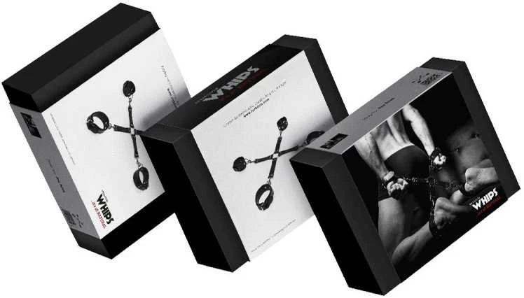 Whips Collections odinių antrankių rinkinio pakuotės
