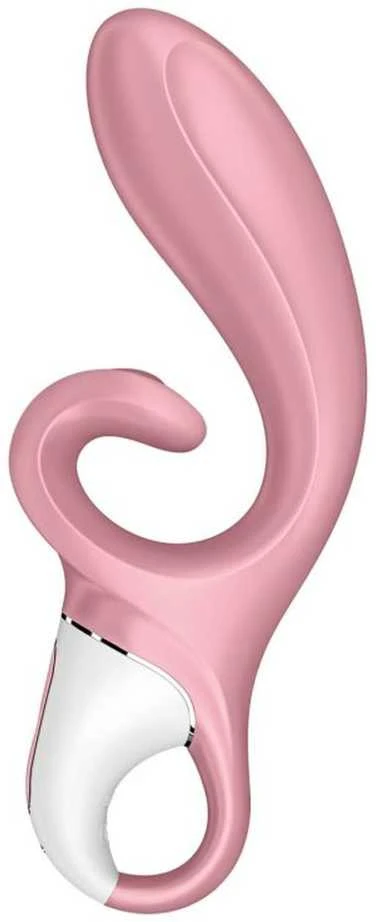 Satisfyer Hug Me bunny vibratorius Rožinė/Balta
