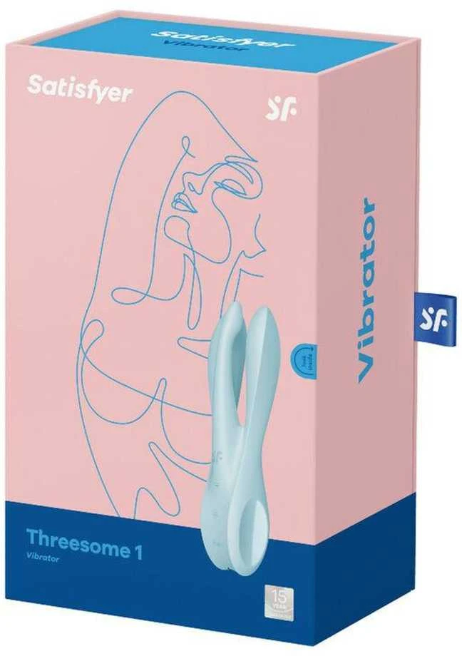 Satisfyer Threesome 1 wibrator Light Mėlyna