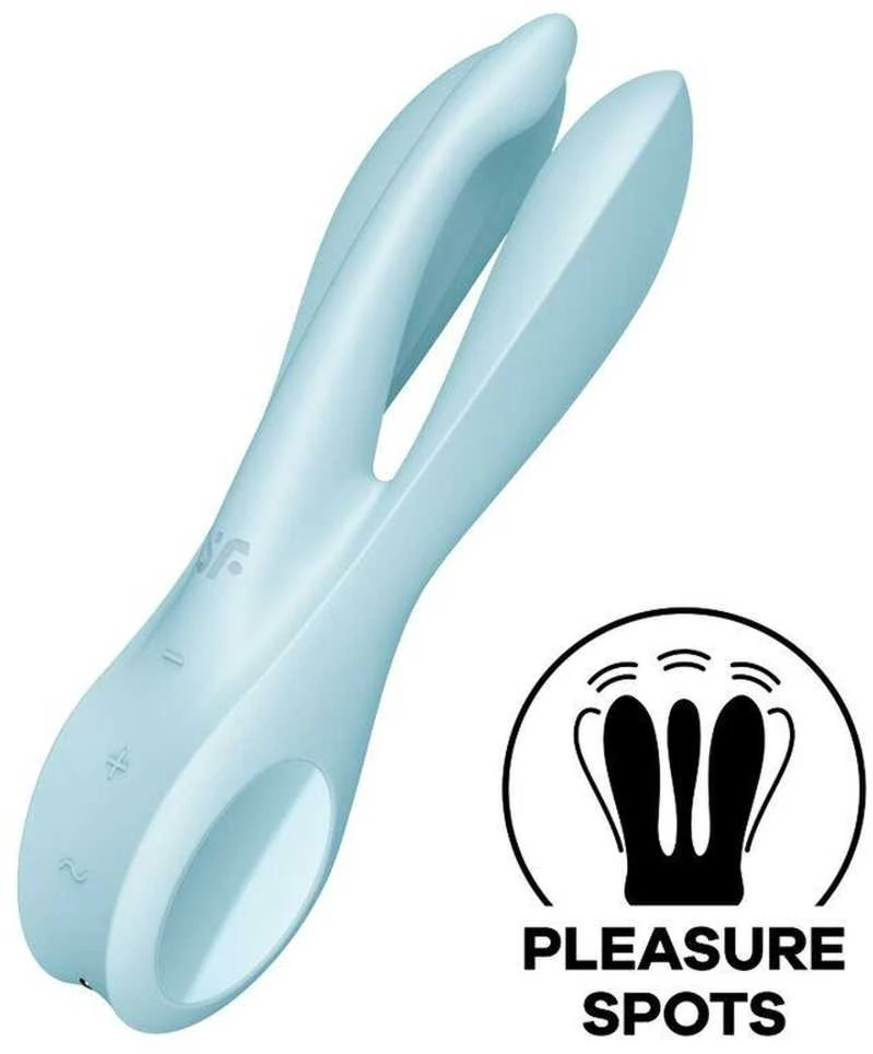 Satisfyer Threesome 1 wibrator Light Mėlyna