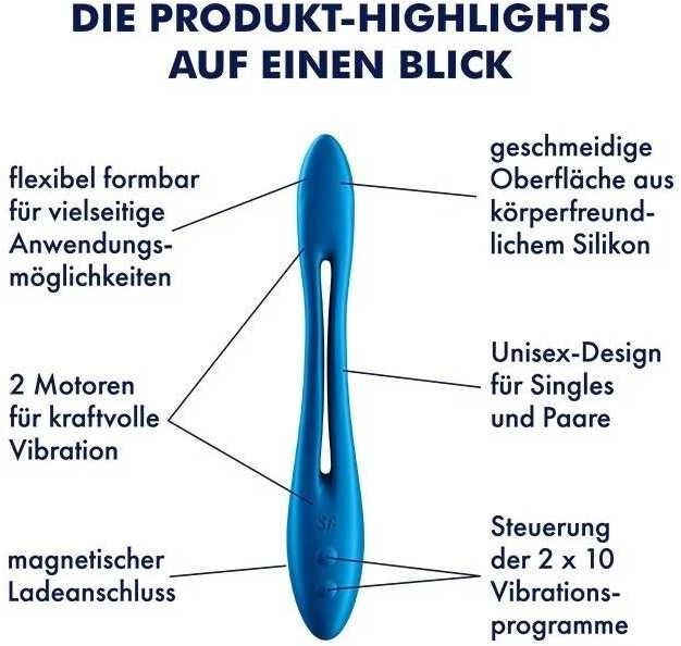 SATISFYER ELASTIC GAME TAMSIAI MĖLYNA