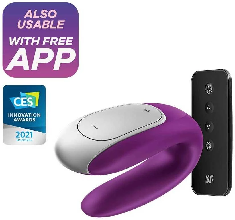 „SATISFYER DOUBLE FUN CONNECT“ programėlė Violetinis