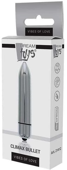 Dream Toys ESSENTIALS 10 GREITŲ CLIMAX BULLET SIL