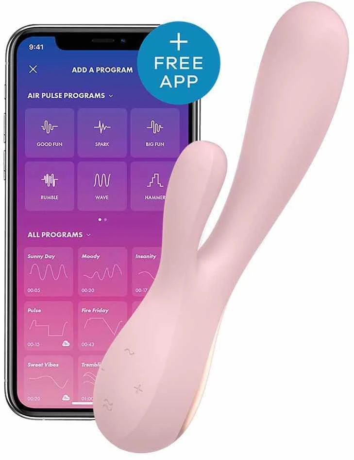 Satisfyer Mono Flex programėlės zuikio vibratorius