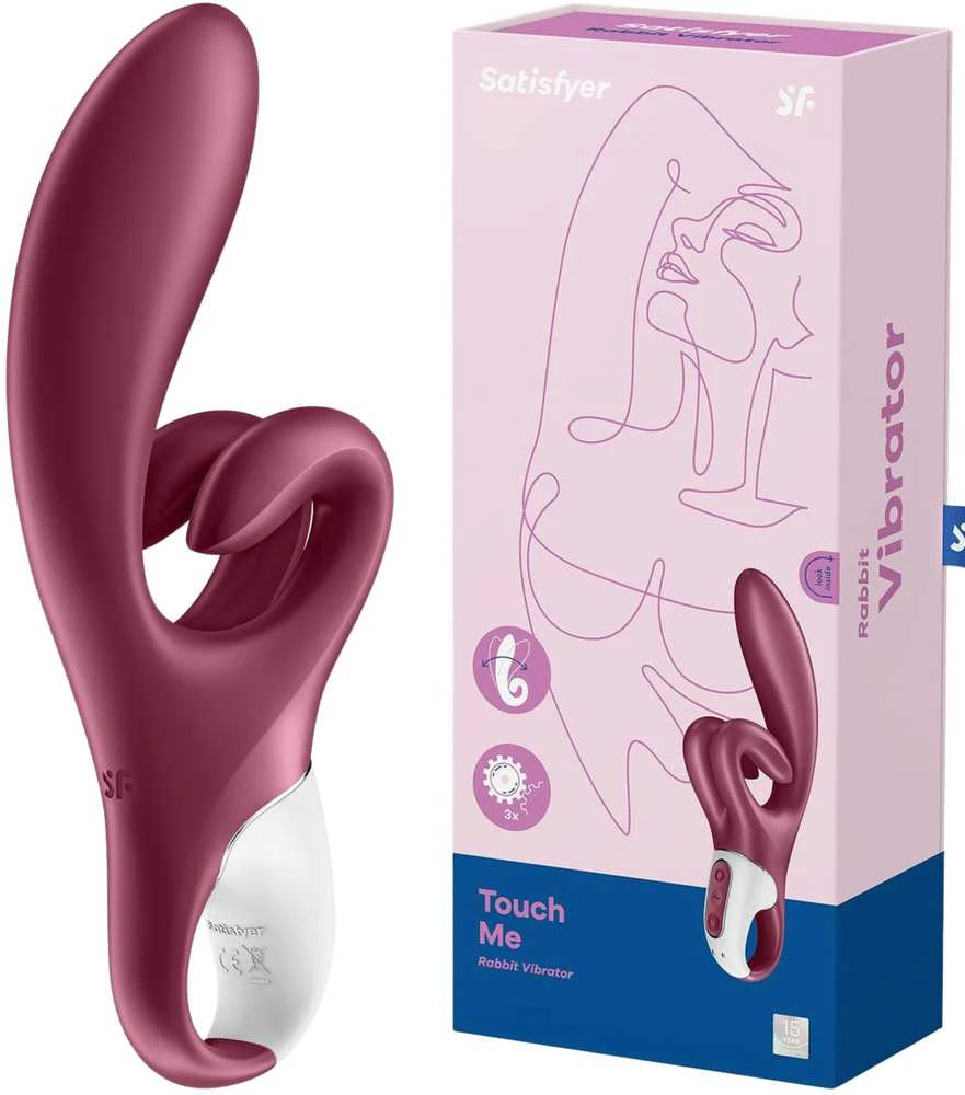 Satisfyer Touch Me zuikio vibratorius Raudona