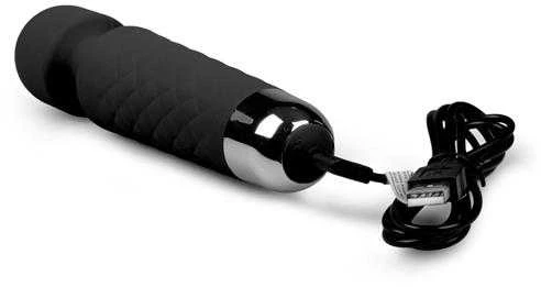 EasyToys Mini Wand Vibratorius - Juodas