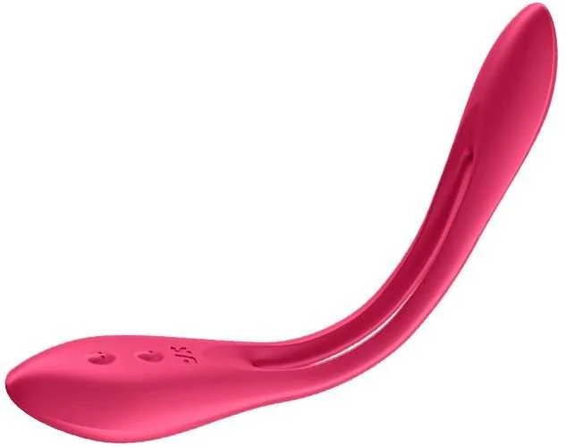 SATISFYER ELASTIC JOY RAUDONA