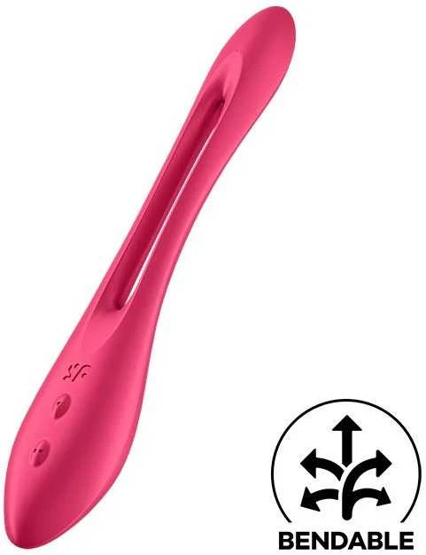 SATISFYER ELASTIC JOY RAUDONA