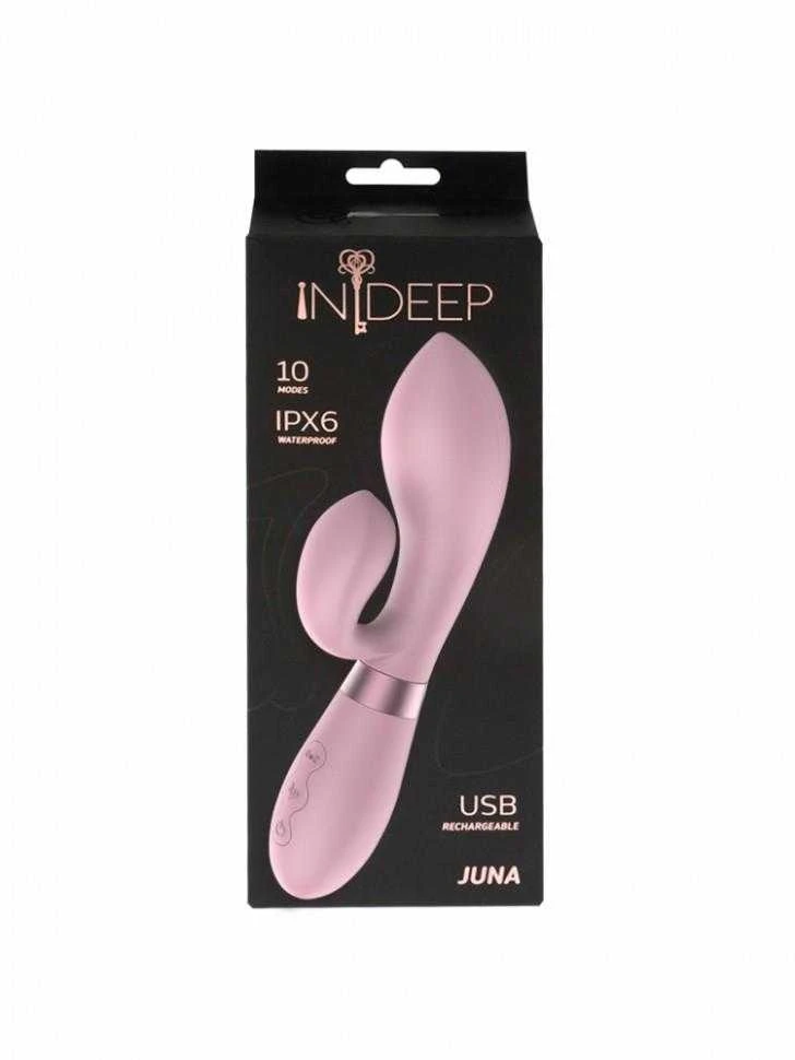 Wibrator-Rechargeable Vibrator Indeep Juna Rožinė