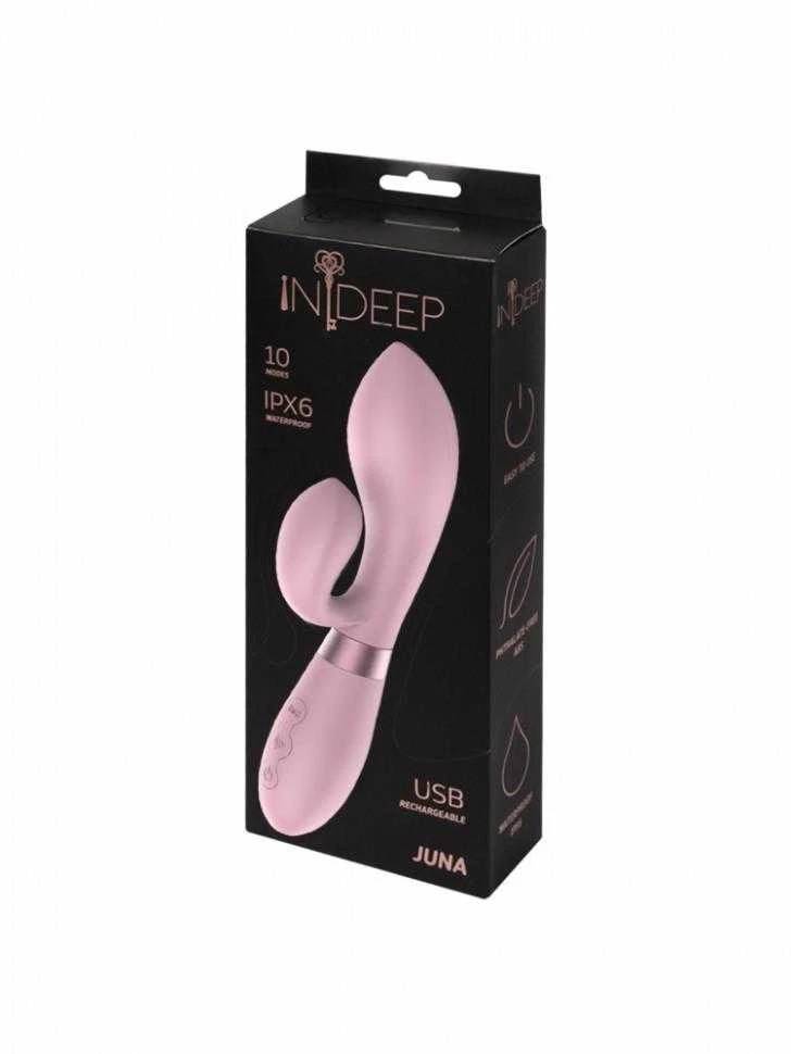 Wibrator-Rechargeable Vibrator Indeep Juna Rožinė