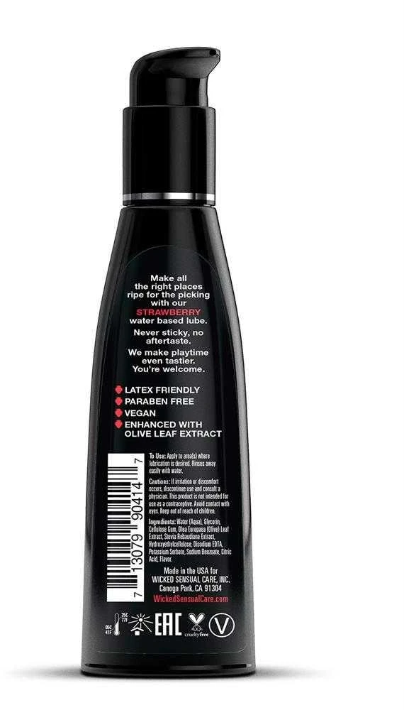 Wicked Sensual Care WICKED AQUA TRAWBERRY SKATINIO LUBRIKANTAS 120ml
