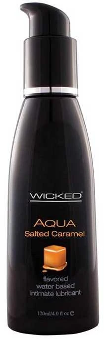 Wicked Sensual Care WICKED AQUA SŪDYTAS KARAMELĖS SKAIČIŲ LUBRIKANTAS 120ml