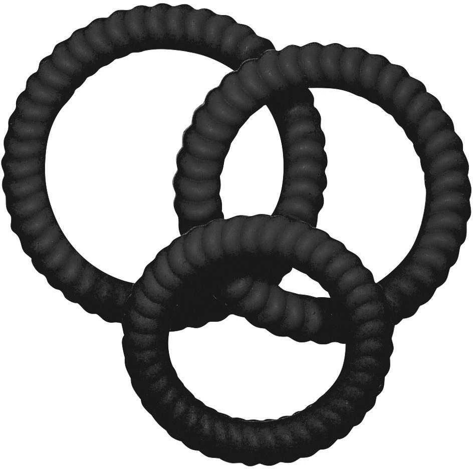 You2Toys Lust 3 Cock Rings juodas