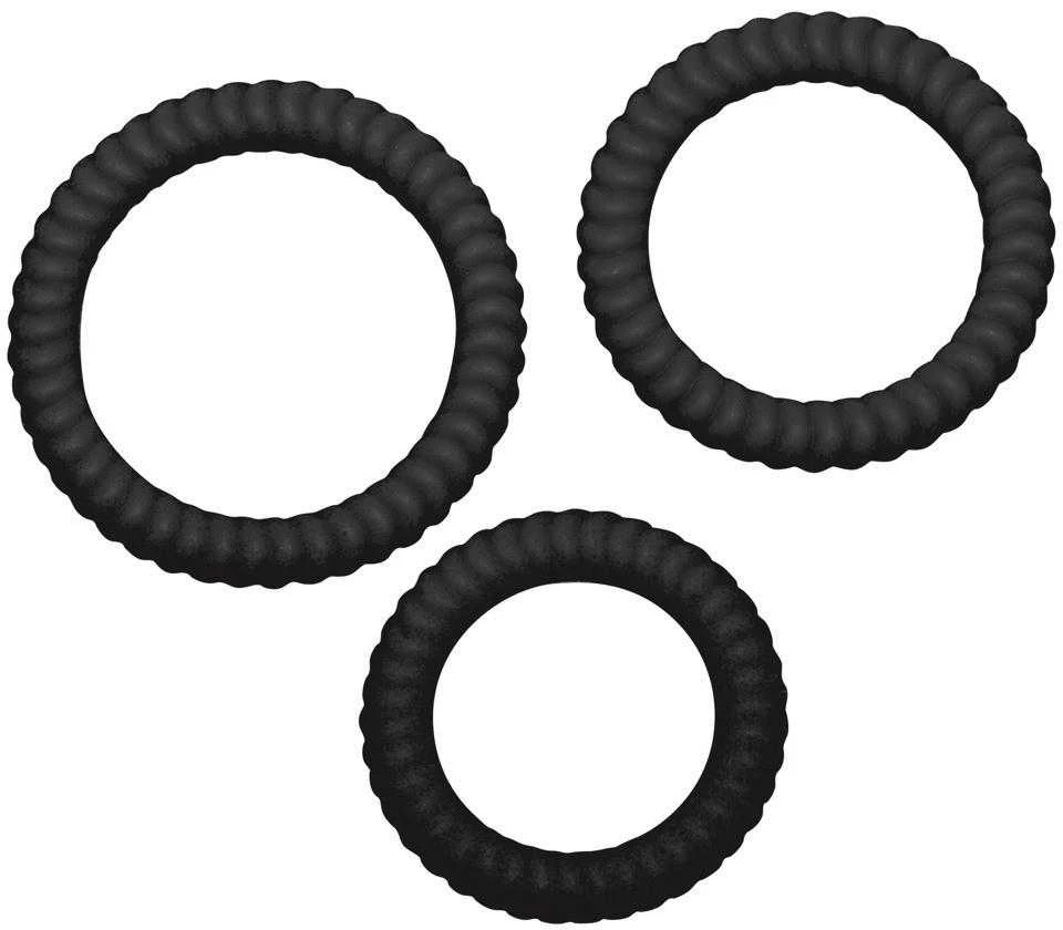 You2Toys Lust 3 Cock Rings juodas