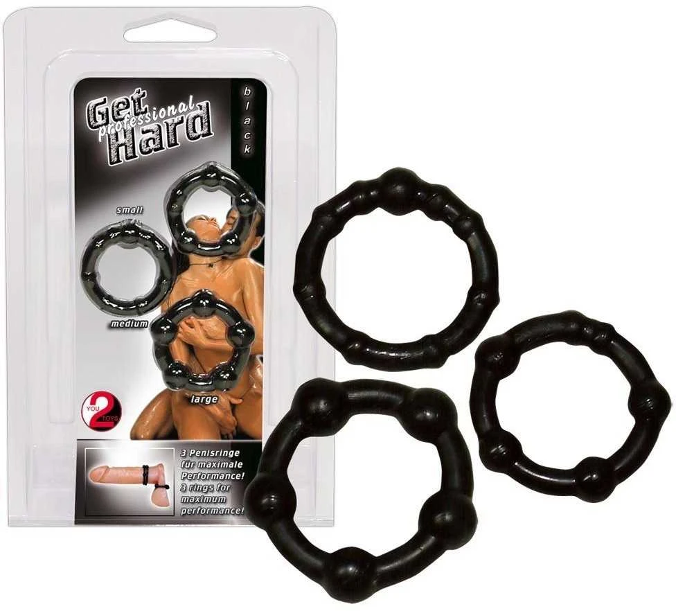 You2Toys Gaidžio žiedų rinkinys "Get Hard" schw