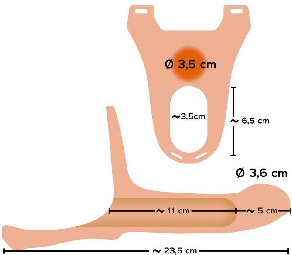You2Toys Silikono dirželis +5cm vidutinis