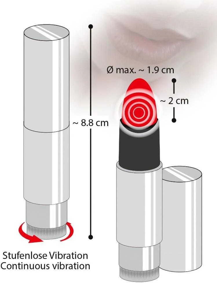 You2Toys Kiss me Lipstick Vibe vibratorius