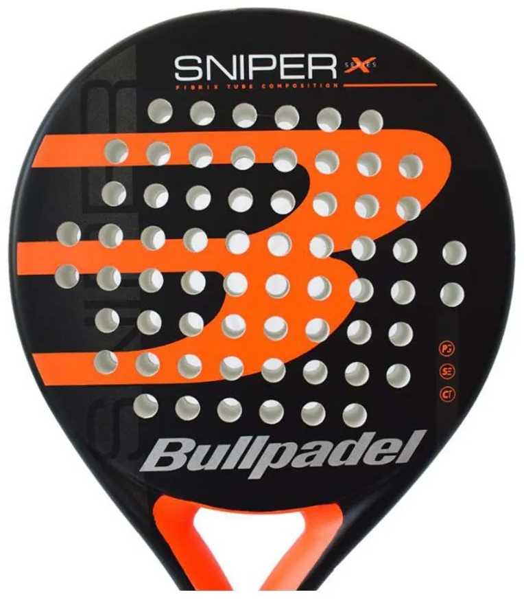 Padelio raketė Bullpadel Sniper X, 360-370g, oranžinė