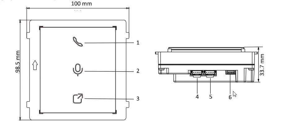 Kortelių skaitytuvo modulis Hikvision DS-KD-M