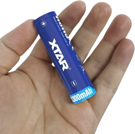 Xtar 3300mAh 3,6V 18650 akumuliatorius su PCB