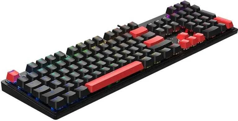 Klaviatūra žaidimams A4Tech Bloody S520N BLMS Raudona Plus su laidu mechaninė su pašvietimu juoda