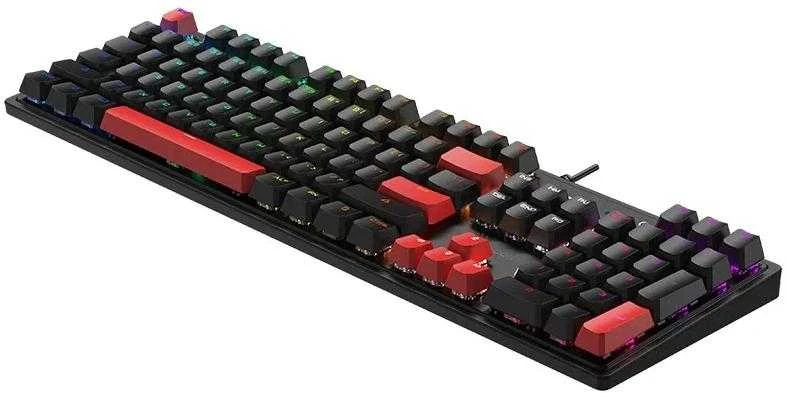 Klaviatūra žaidimams A4Tech Bloody S520N BLMS Raudona Plus su laidu mechaninė su pašvietimu juoda