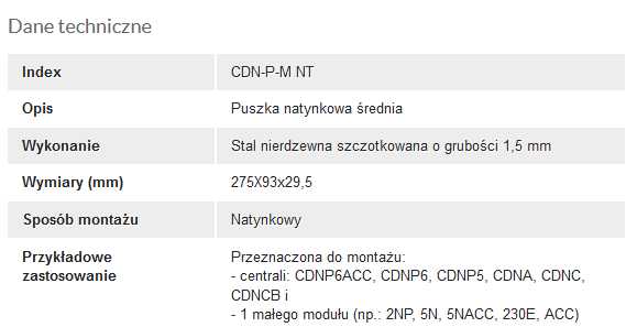 ACO CDN-P-M NT Vidutinis CDN paviršinis rėmas su stogu, skirtas CDNP5/6, CDNC/B, CDNA