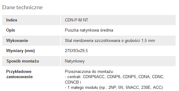 ACO CDN-P-M NT Vidutinis CDN paviršinis rėmas su stogu, skirtas CDNP5/6, CDNC/B, CDNA