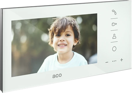 ACO GLASS-PRO-7 WH monitorių šeima COMO PRO 7 cali