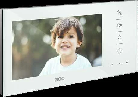 ACO GLASS-PRO-7 WH monitorių šeima COMO PRO 7 cali