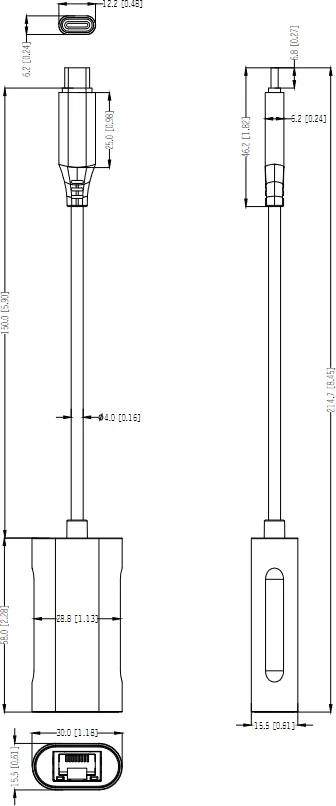TINKLO KORTELĖ ETHERNET USB 3.0 TC31 DAHUA