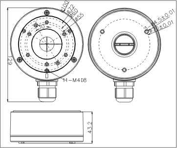Montavimo bazė Hikvision DS-1280ZJ-XS (JUODA)