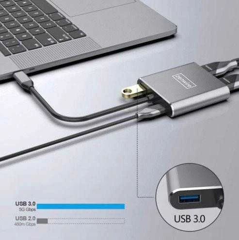 Zenwire USB-C stotelė / replikatorius (1022000745)