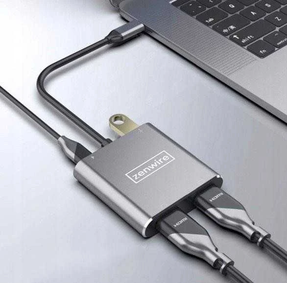 Zenwire adapteris su dviem HDMI jungtimis