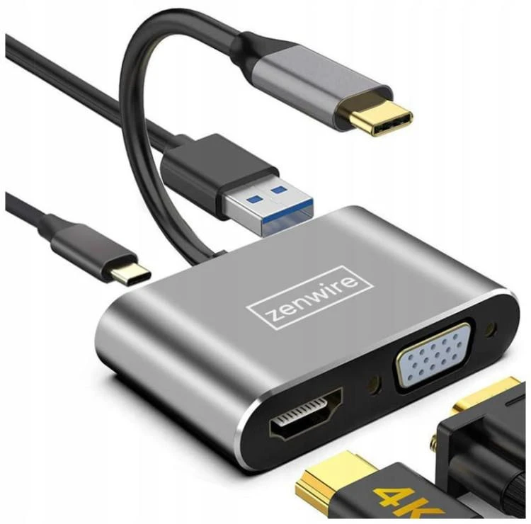 Šakotuvas Zenwire USB-C stotelė / replikatorius (1022000744)