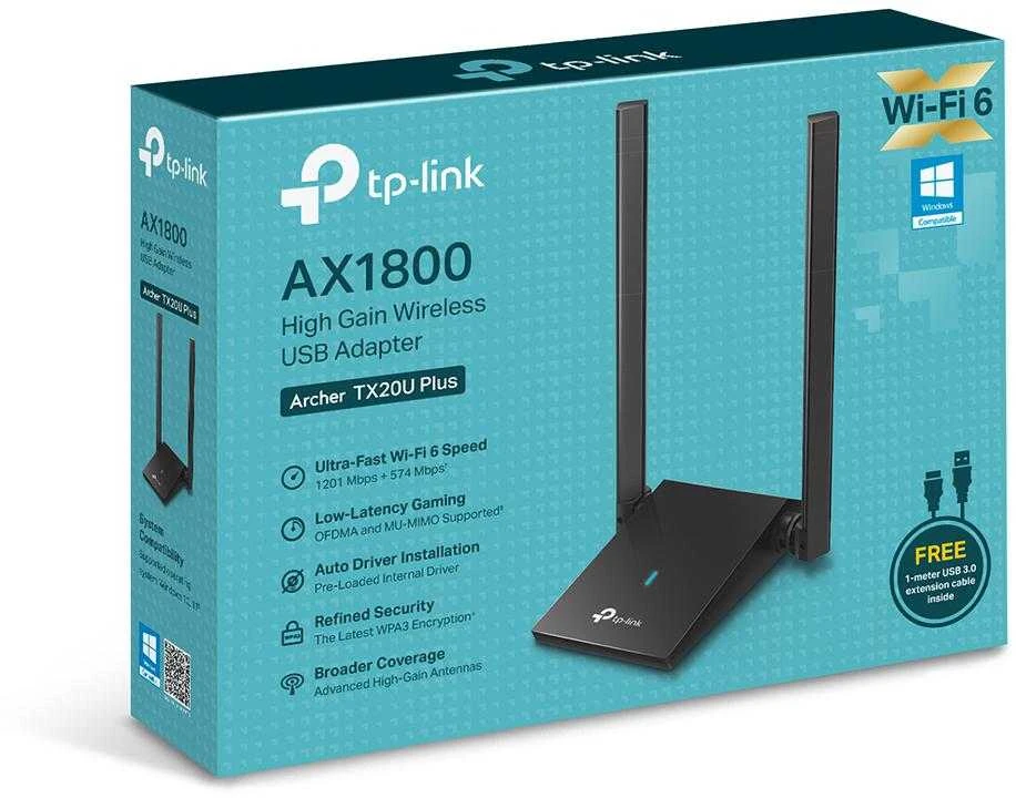 WRL ADAPTER 1800MBPS USB/ARCHER TX20U PLUS TP-LINK