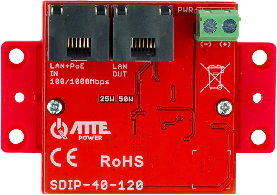 MAITINIMO ADAPTERIS POE SDIP-40-120 ATTE