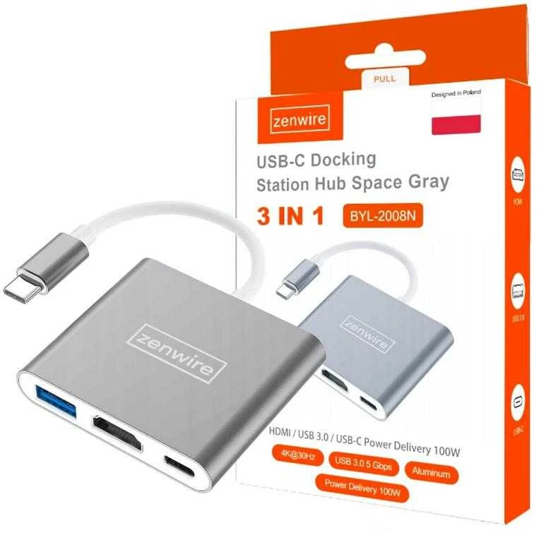 Šakotuvas Zenwire USB-C dokas / replikatorius (5CFB-4386C)