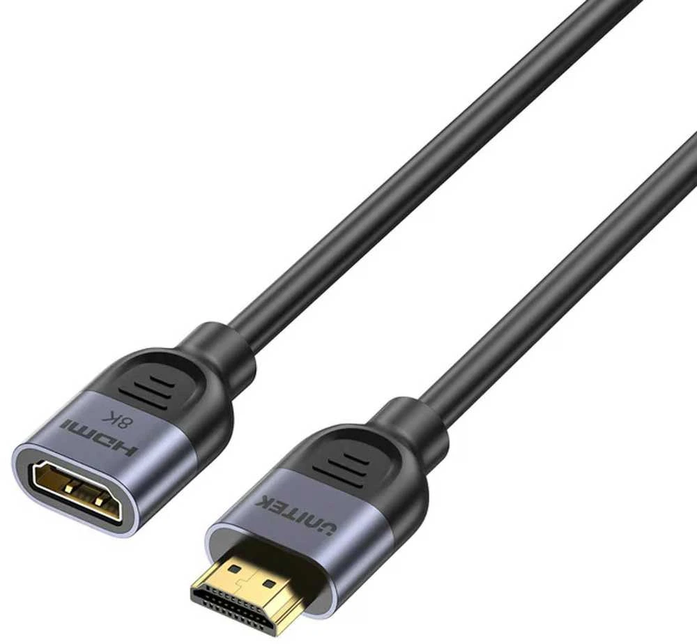 Unitek HDMI (M) – HDMI (F) 2.1 ilgintuvas, 8K 2m