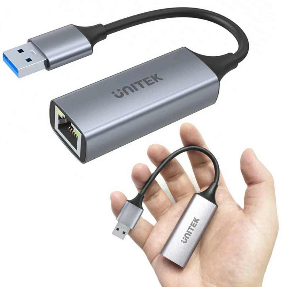 UNITEK adapteris USB-A 3.1 Gen 1 – RJ45 1000 MBps U1309A