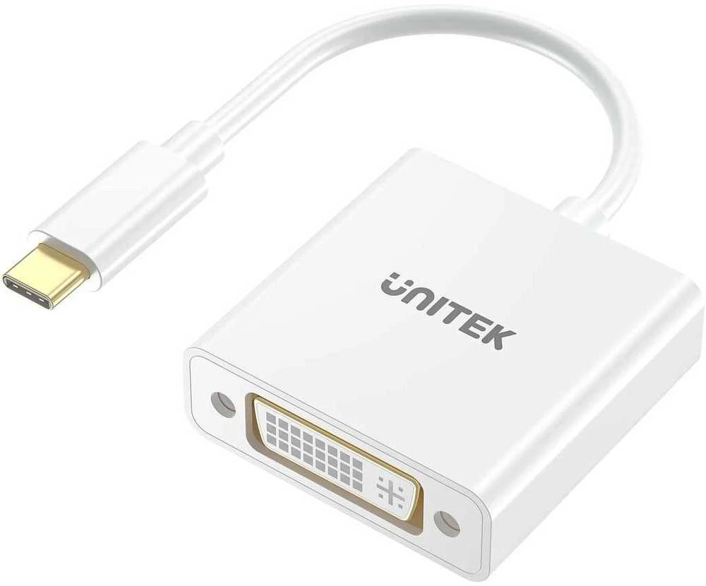 Unitek USB-C į DVI konverteris, baltas