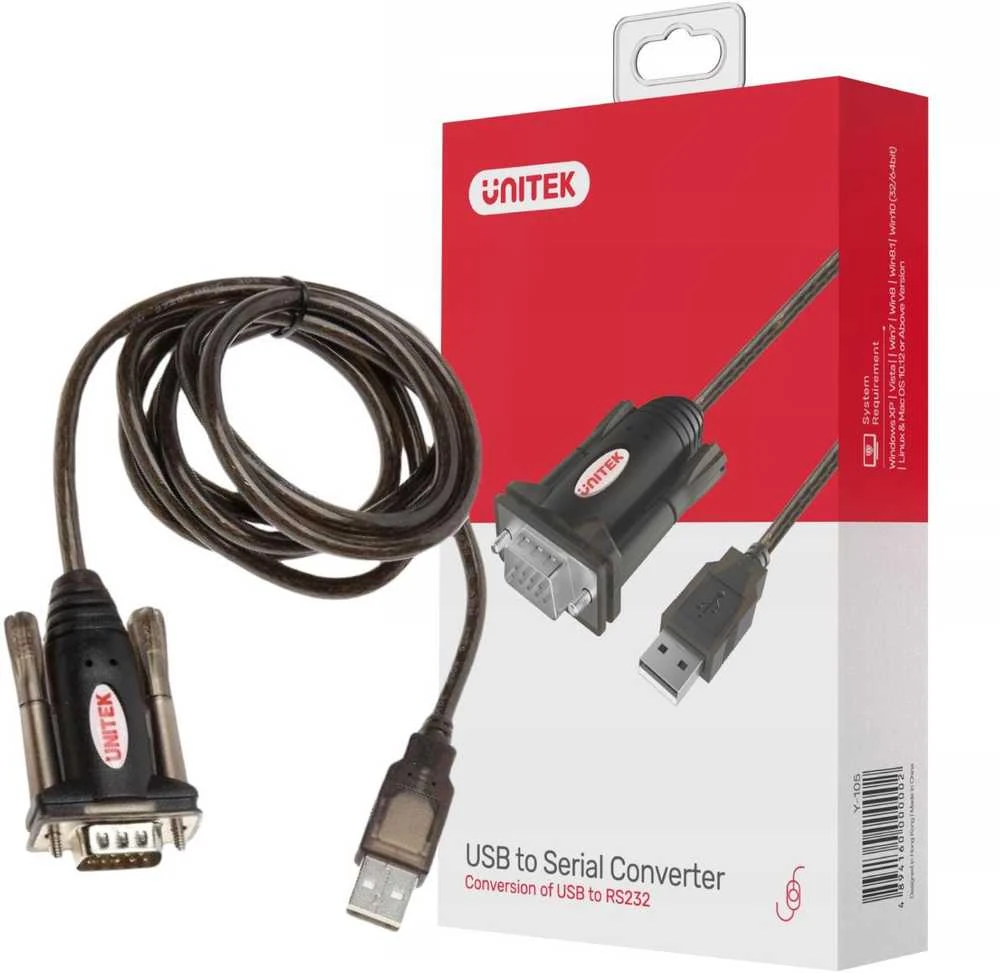 UNITEK Y-105 Unitek Adapteris USB prie Serial, Y-105