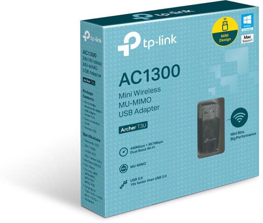 ADAPTERIS WLAN USB TP-LINK ARCHER T3U