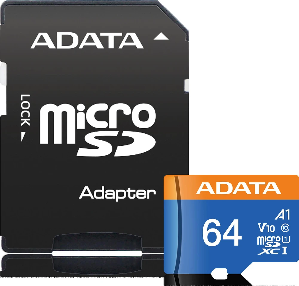 Atminties kortelė ADATA 64GB Micro SDXC V10 85MB/s + adapteriai