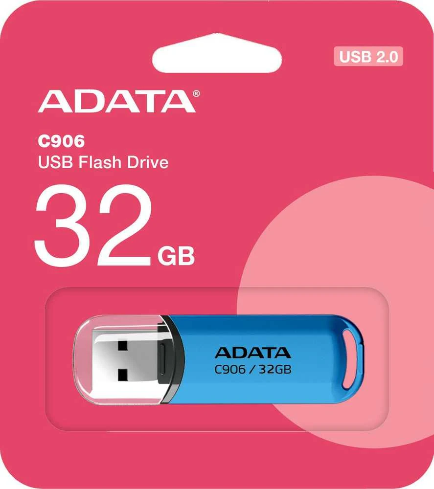 ADATA | USB atmintinė | C906 | 32 GB | USB A tipo | Mėlyna
