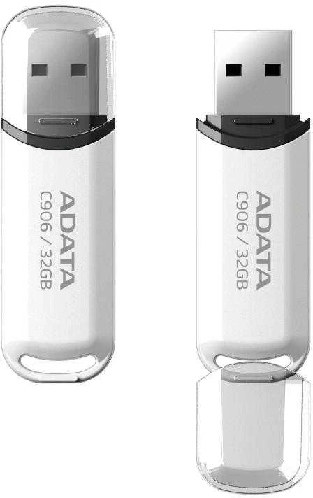 ADATA | USB atmintinė | C906 | 64 GB | USB A tipo | Baltas