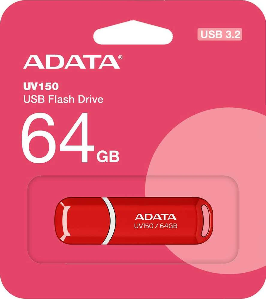 ADATA | UV150 | 64 GB | USB Type-A | Raudona